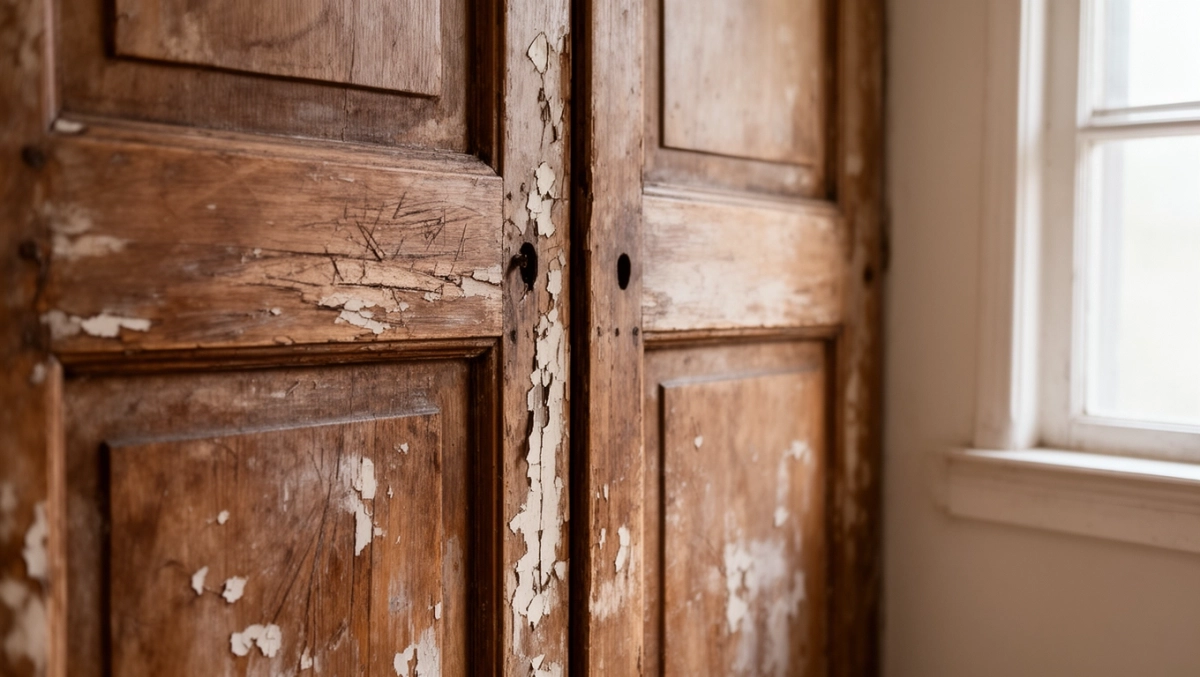 jak szlifować drzwi drewniane